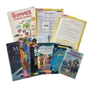 Scholastic Summer Reading Set of 6 books and journal 3-5 grade